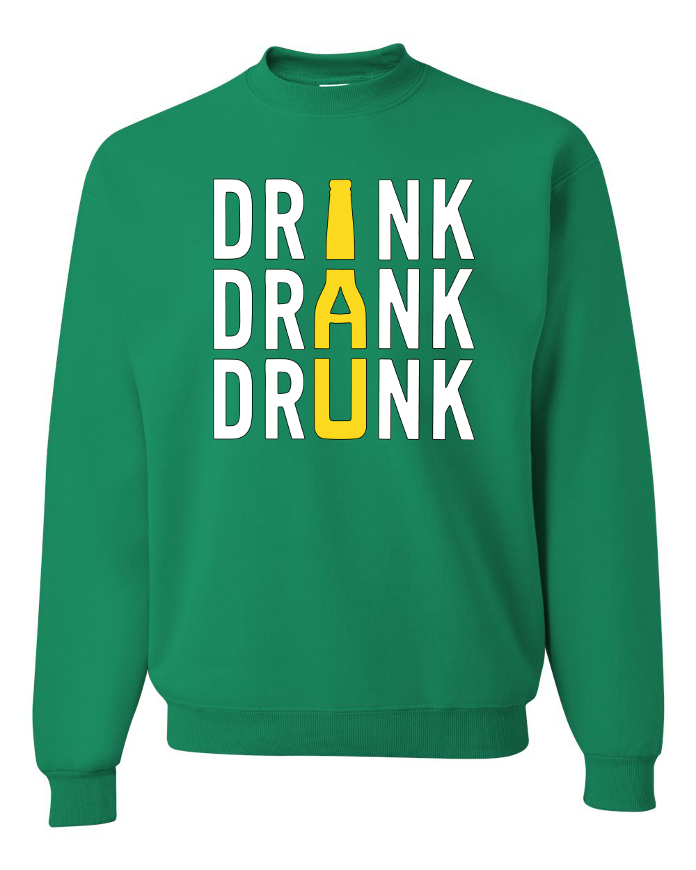 Trinken Trunken Bierflasche Trinken Unisex Rundhalsausschnitt Grafikpullover - Bild 5 von 6