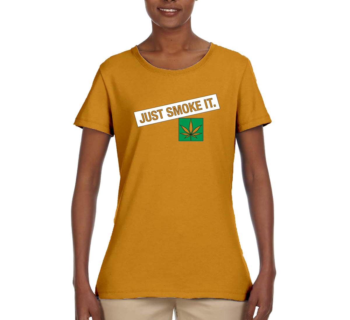 Camicia grafica donna Just Smoke It Stoner Marijuana 420 - Foto 12 di 13