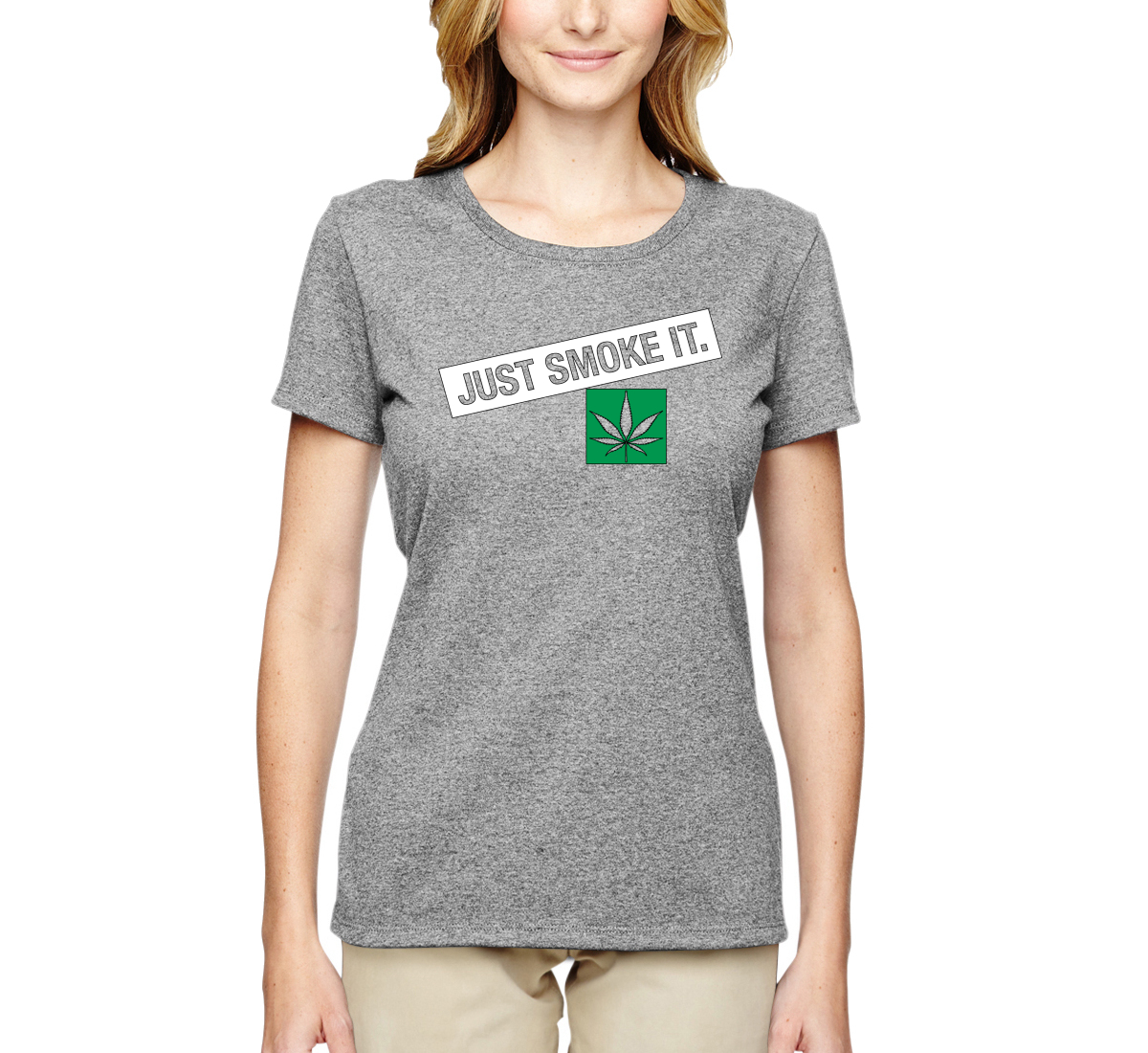 Camicia grafica donna Just Smoke It Stoner Marijuana 420 - Foto 6 di 13