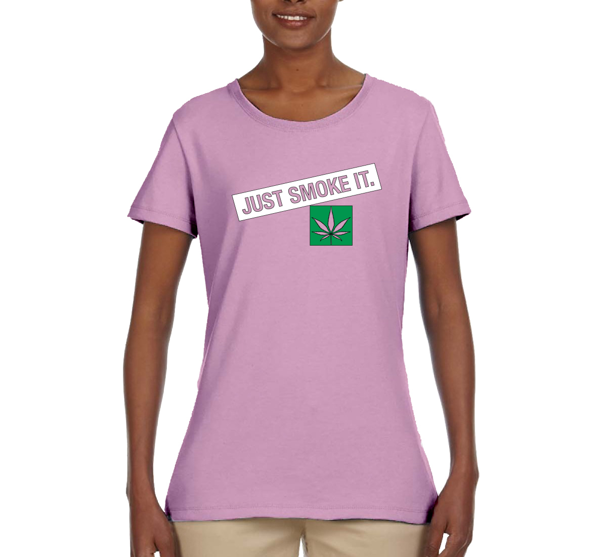 Camicia grafica donna Just Smoke It Stoner Marijuana 420 - Foto 7 di 13