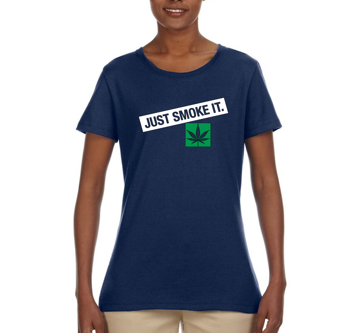 Camicia grafica donna Just Smoke It Stoner Marijuana 420 - Foto 9 di 13