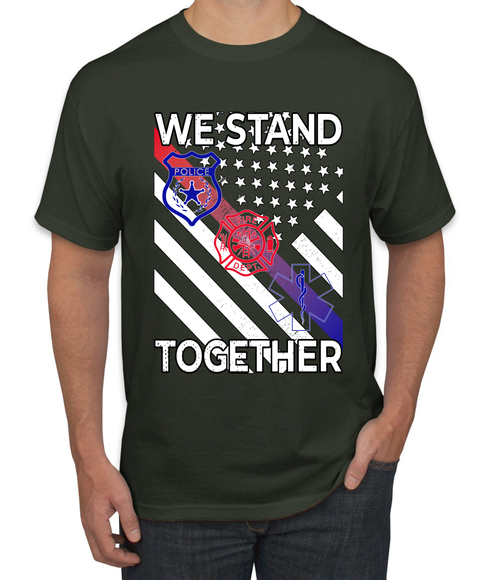Camiseta We Stand Together Departamento de Bomberos de la Policía Primeros Respondedores EE. UU. - Imagen 22 de 25