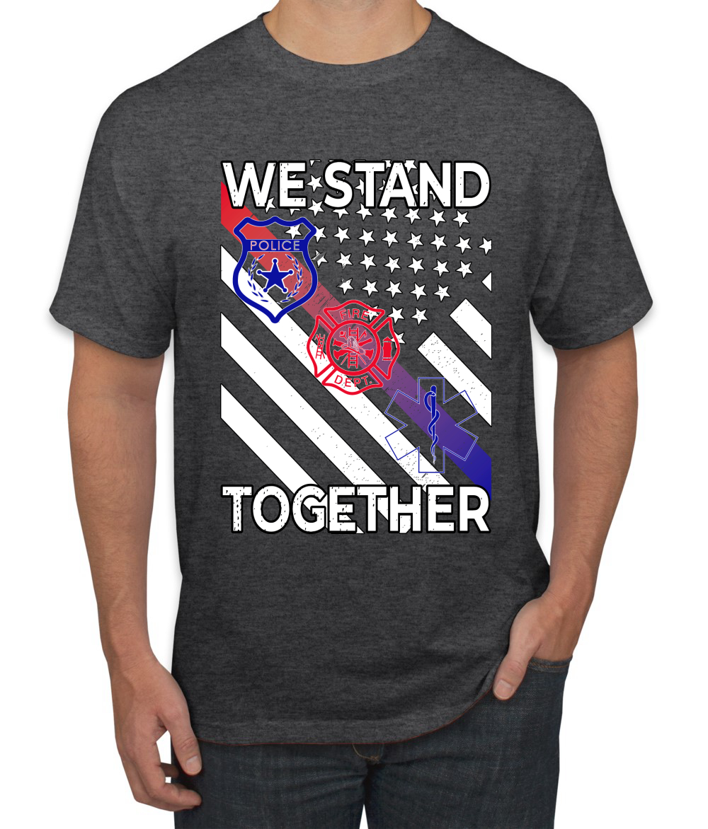 Camiseta We Stand Together Departamento de Bomberos de la Policía Primeros Respondedores EE. UU. - Imagen 7 de 25