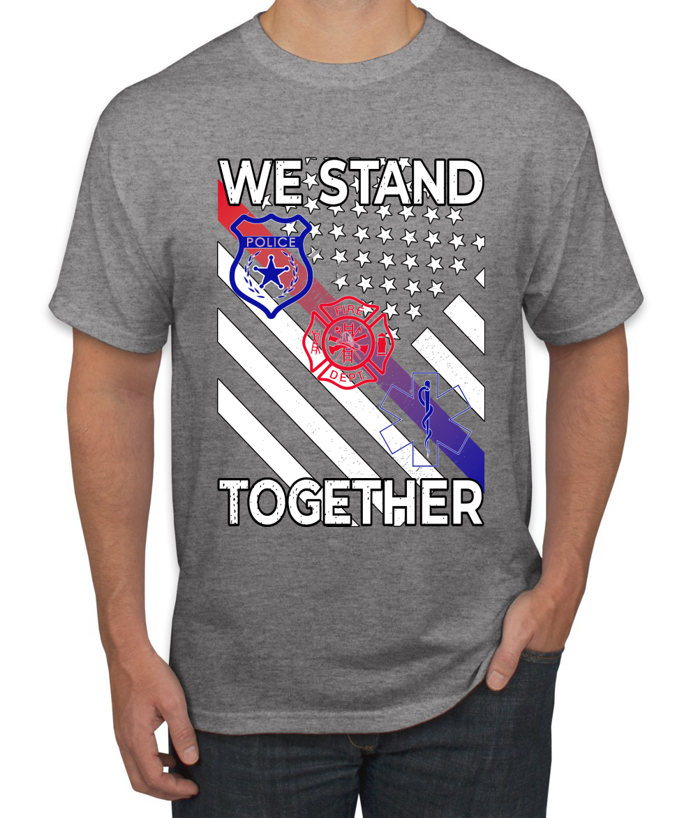 Camiseta We Stand Together Departamento de Bomberos de la Policía Primeros Respondedores EE. UU. - Imagen 8 de 25