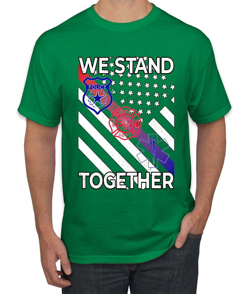 Camiseta We Stand Together Departamento de Bomberos de la Policía Primeros Respondedores EE. UU. - Imagen 9 de 25