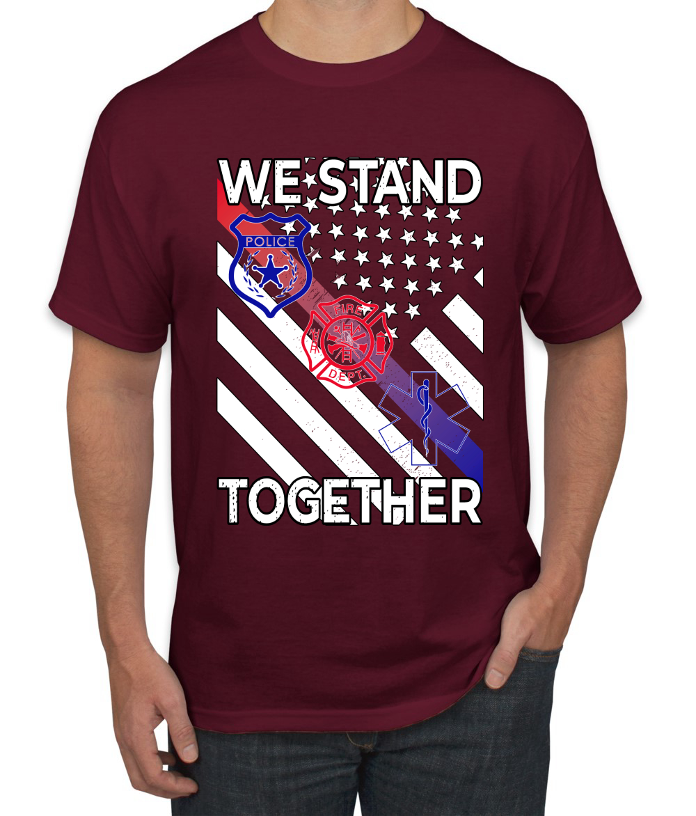 Camiseta We Stand Together Departamento de Bomberos de la Policía Primeros Respondedores EE. UU. - Imagen 13 de 25