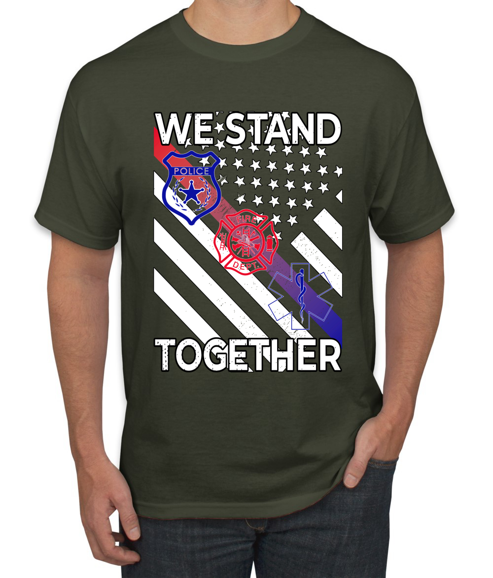 Camiseta We Stand Together Departamento de Bomberos de la Policía Primeros Respondedores EE. UU. - Imagen 14 de 25