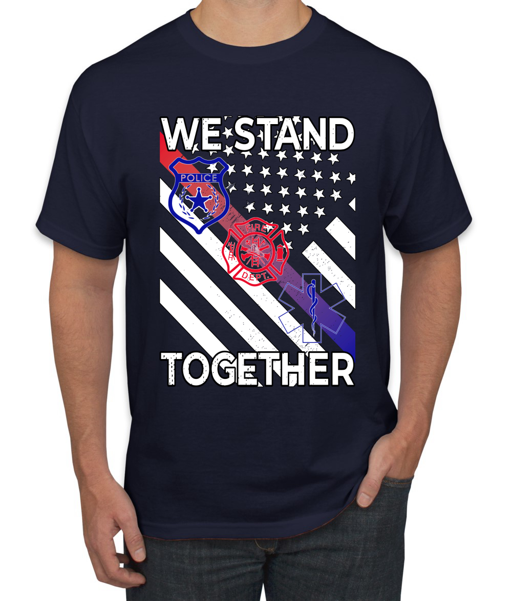 Camiseta We Stand Together Departamento de Bomberos de la Policía Primeros Respondedores EE. UU. - Imagen 16 de 25