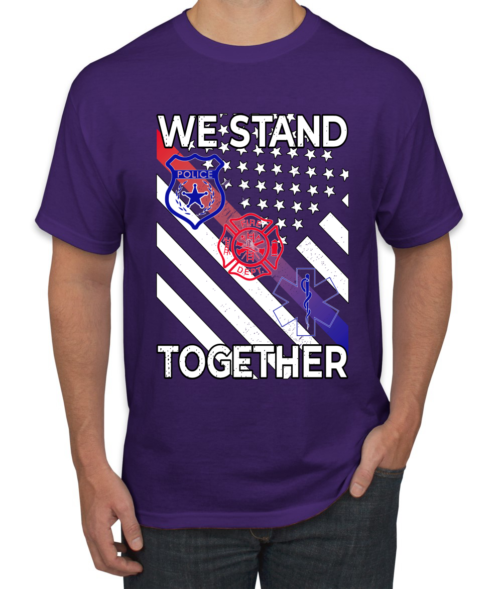 Camiseta We Stand Together Departamento de Bomberos de la Policía Primeros Respondedores EE. UU. - Imagen 18 de 25