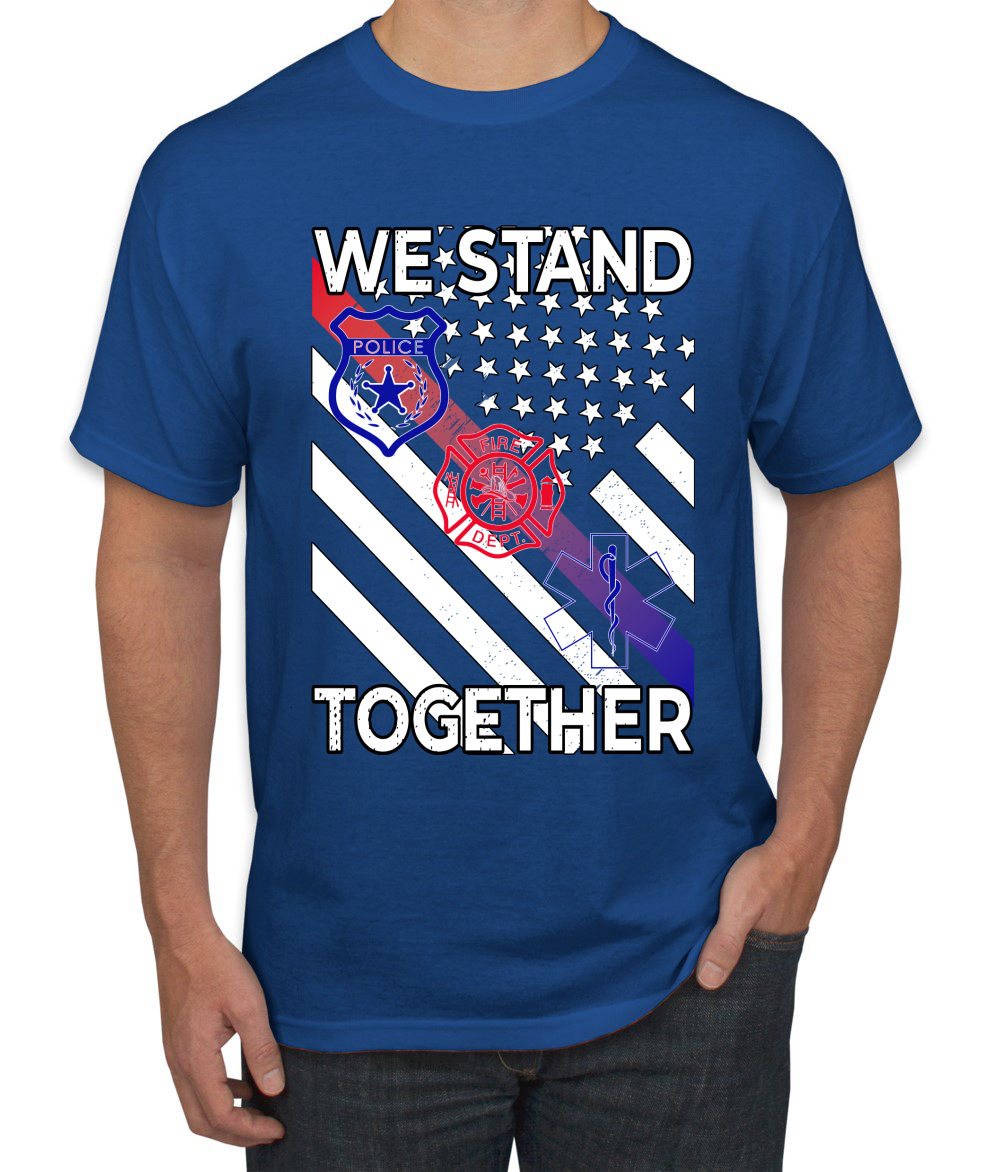 Camiseta We Stand Together Departamento de Bomberos de la Policía Primeros Respondedores EE. UU. - Imagen 20 de 25