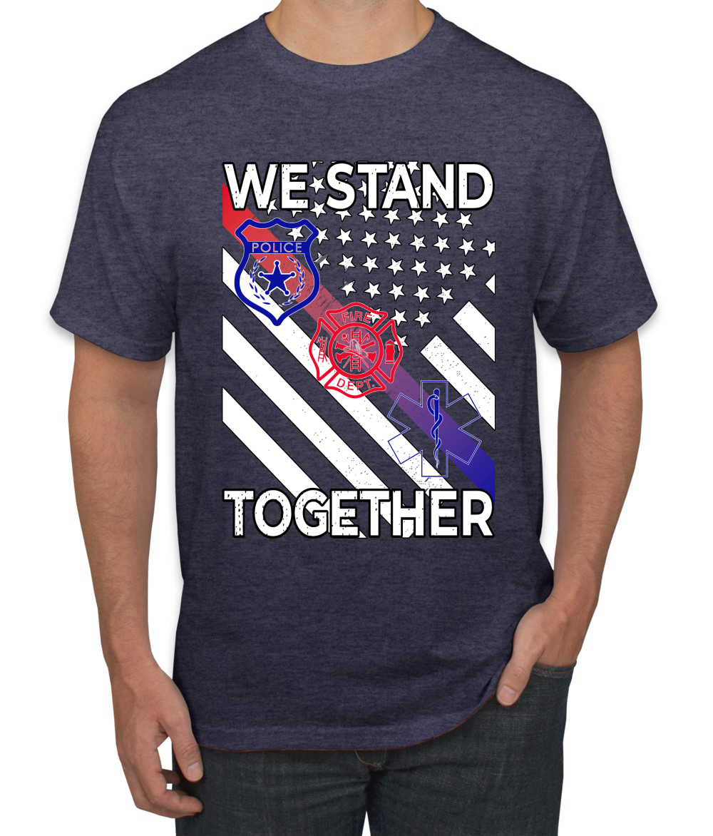 Camiseta We Stand Together Departamento de Bomberos de la Policía Primeros Respondedores EE. UU. - Imagen 24 de 25