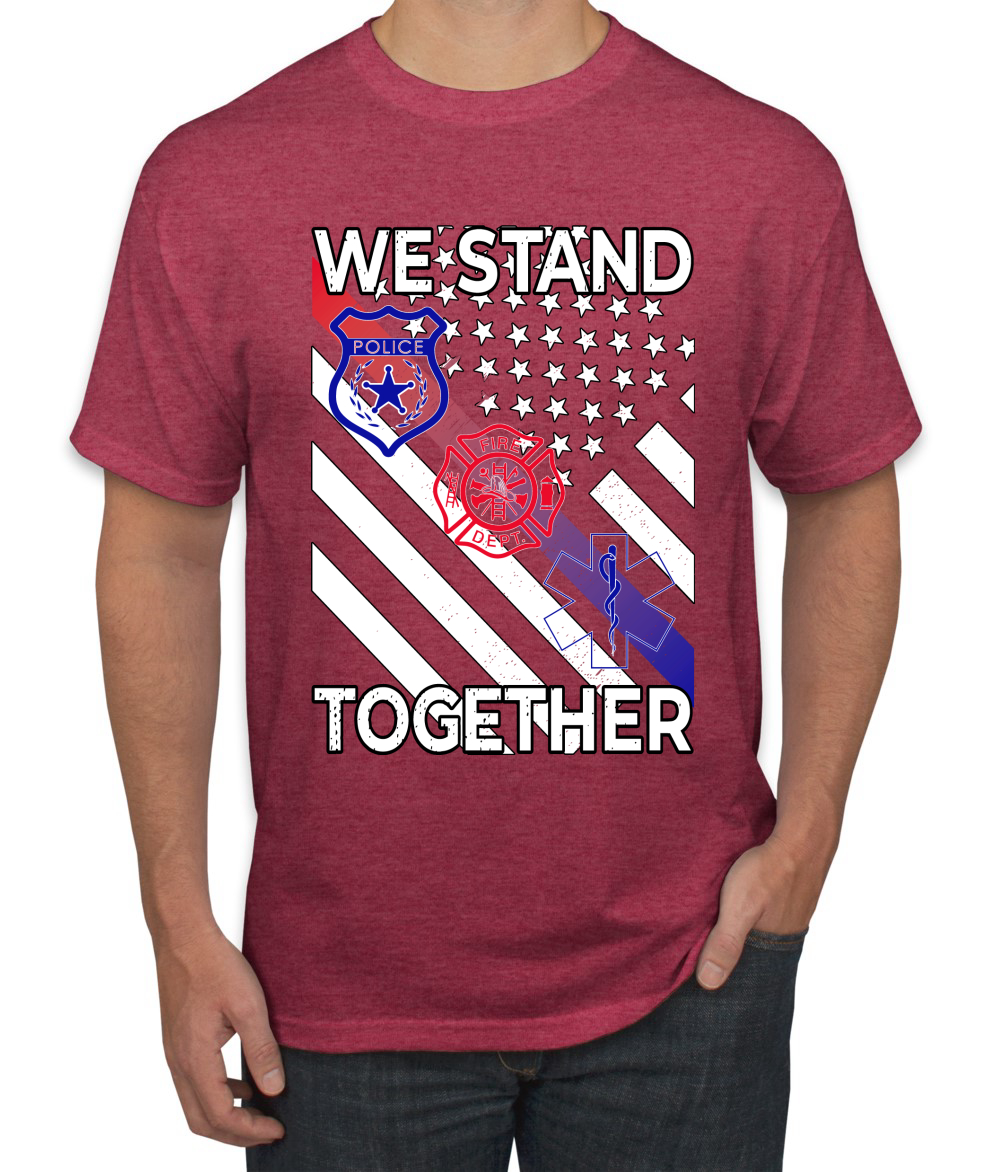 Camiseta We Stand Together Departamento de Bomberos de la Policía Primeros Respondedores EE. UU. - Imagen 25 de 25