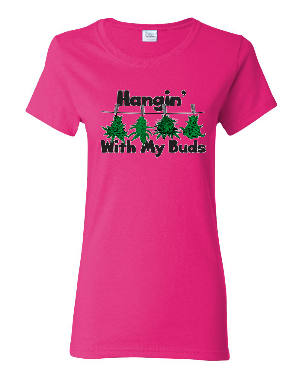 Camicia grafica donna Hangin with My Buds THC marijuana CBD erba - Foto 5 di 14