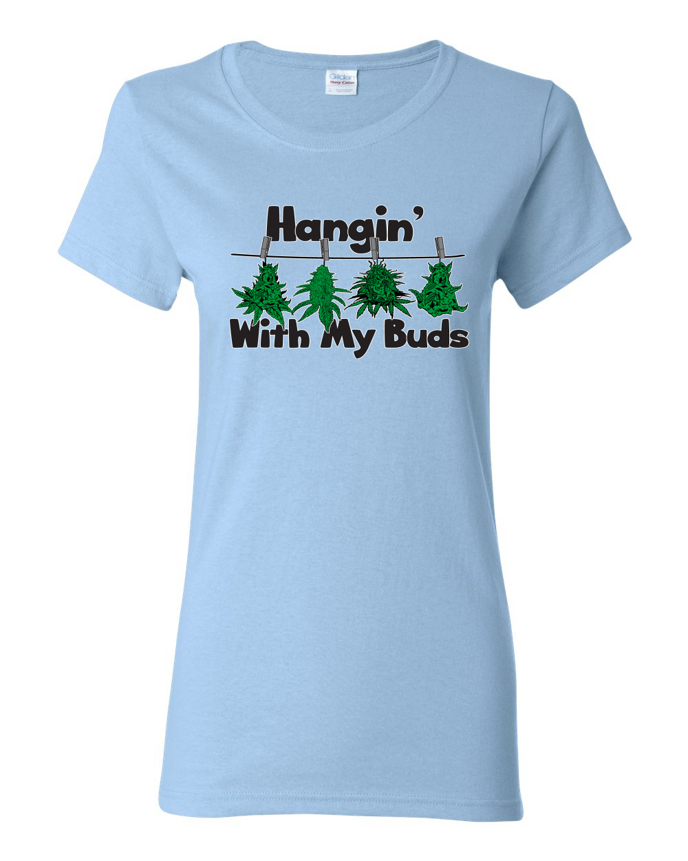 Camicia grafica donna Hangin with My Buds THC marijuana CBD erba - Foto 14 di 14