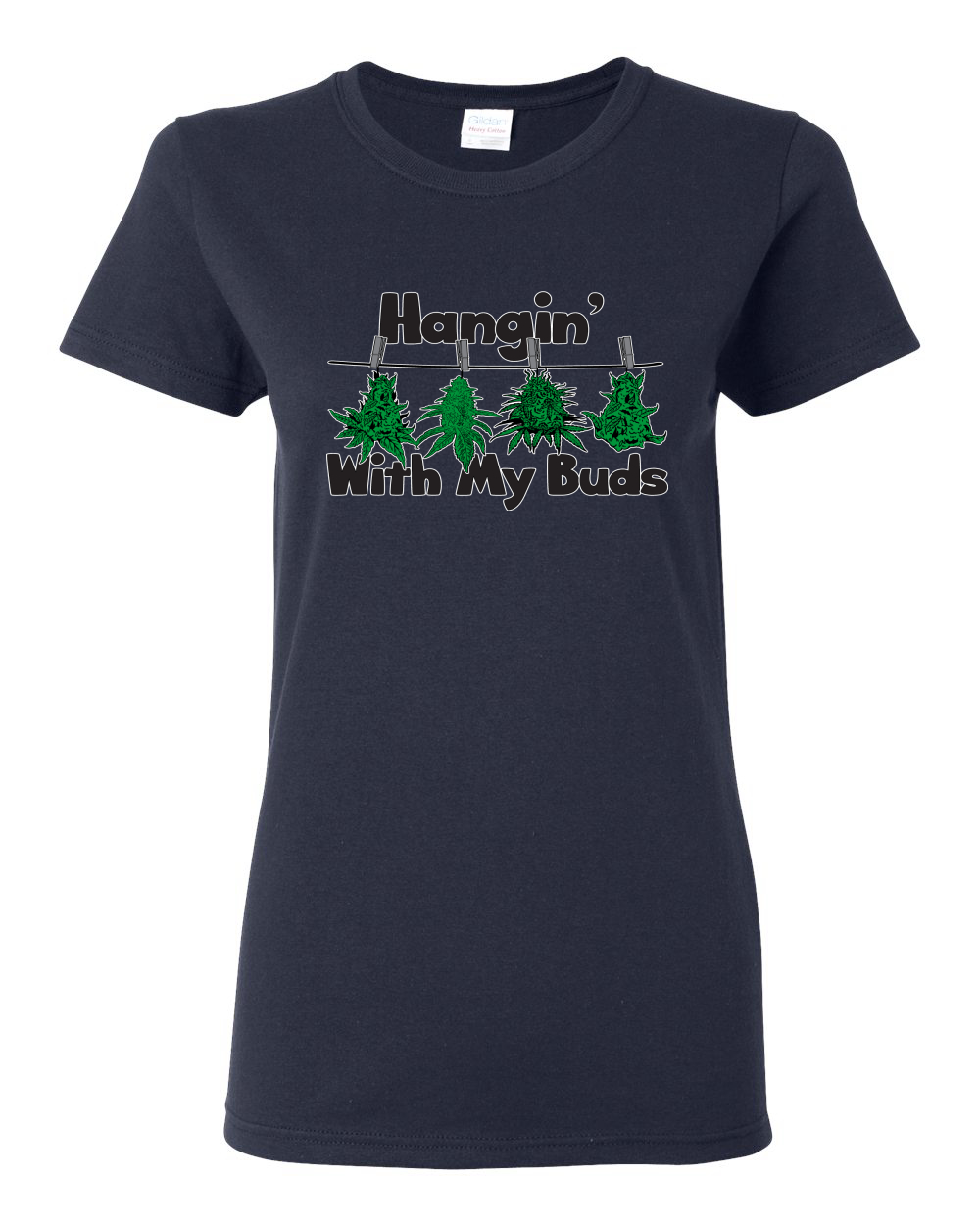 Camicia grafica donna Hangin with My Buds THC marijuana CBD erba - Foto 9 di 14
