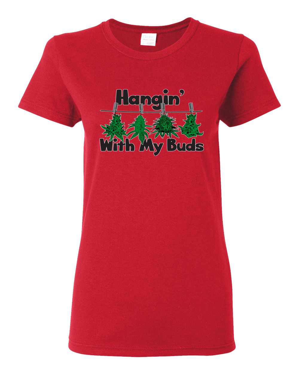 Camicia grafica donna Hangin with My Buds THC marijuana CBD erba - Foto 11 di 14