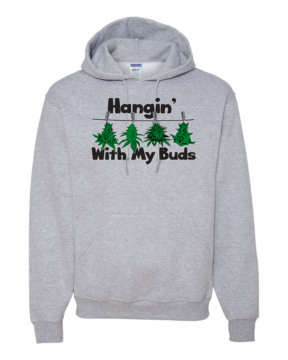 Sudadera con Capucha Hangin with My Buds THC Marihuana CBD Hierba Gráfica Unisex - Imagen 7 de 18