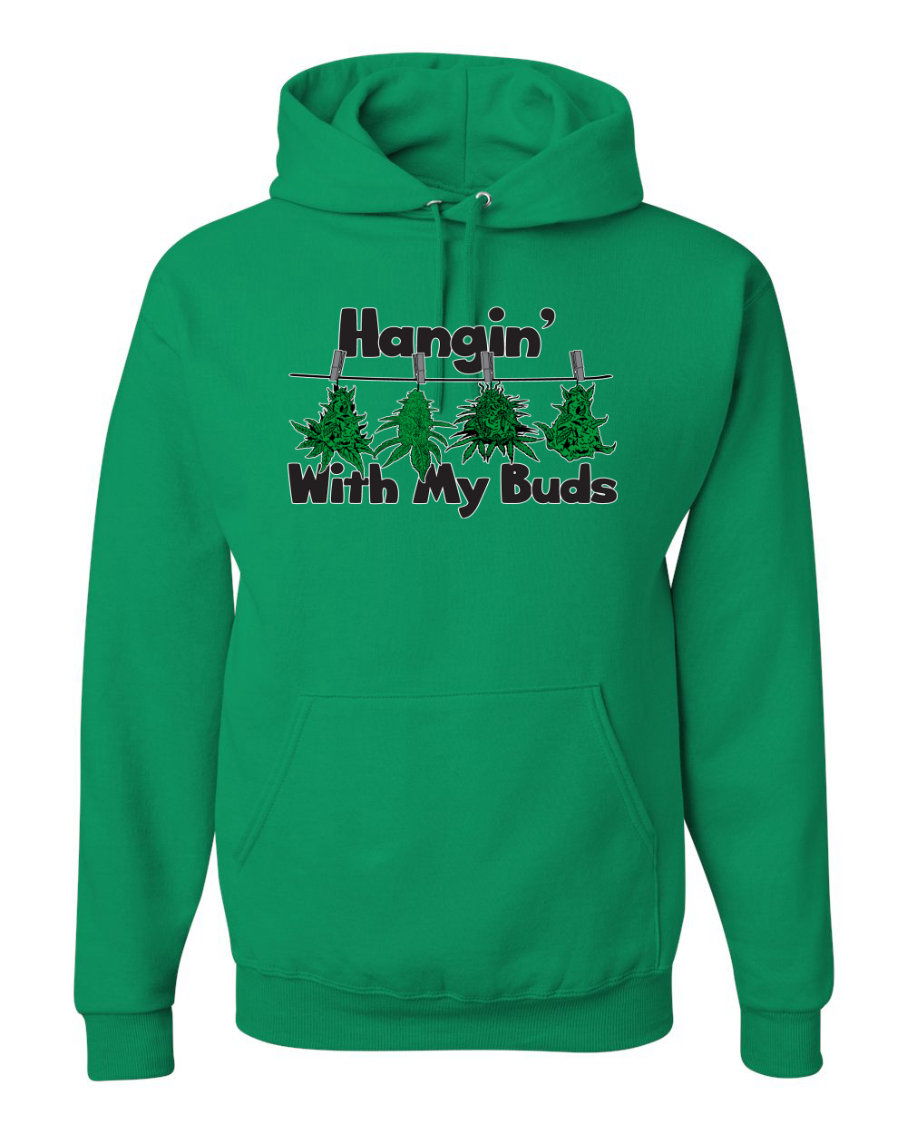 Sudadera con Capucha Hangin with My Buds THC Marihuana CBD Hierba Gráfica Unisex - Imagen 8 de 18
