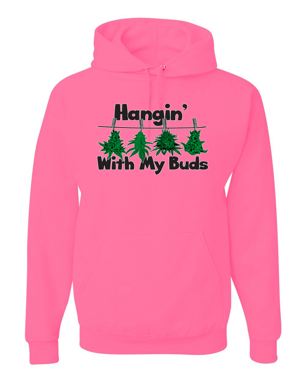 Sudadera con Capucha Hangin with My Buds THC Marihuana CBD Hierba Gráfica Unisex - Imagen 11 de 18