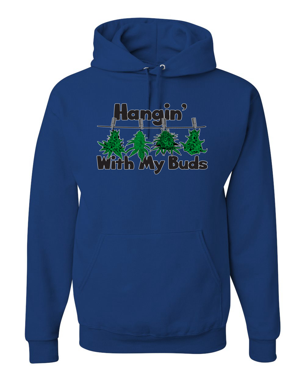 Sudadera con Capucha Hangin with My Buds THC Marihuana CBD Hierba Gráfica Unisex - Imagen 14 de 18