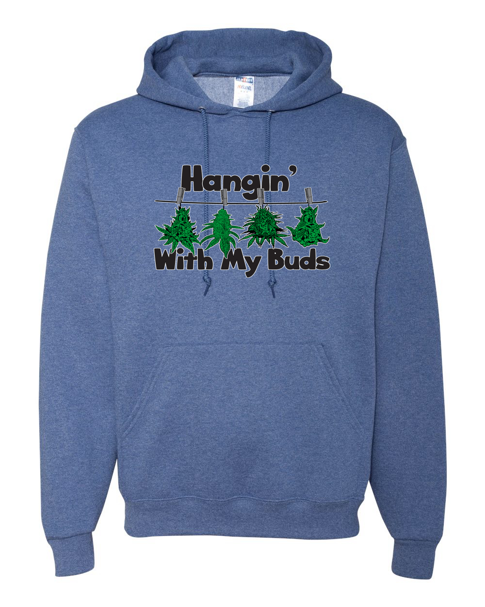 Sudadera con Capucha Hangin with My Buds THC Marihuana CBD Hierba Gráfica Unisex - Imagen 15 de 18