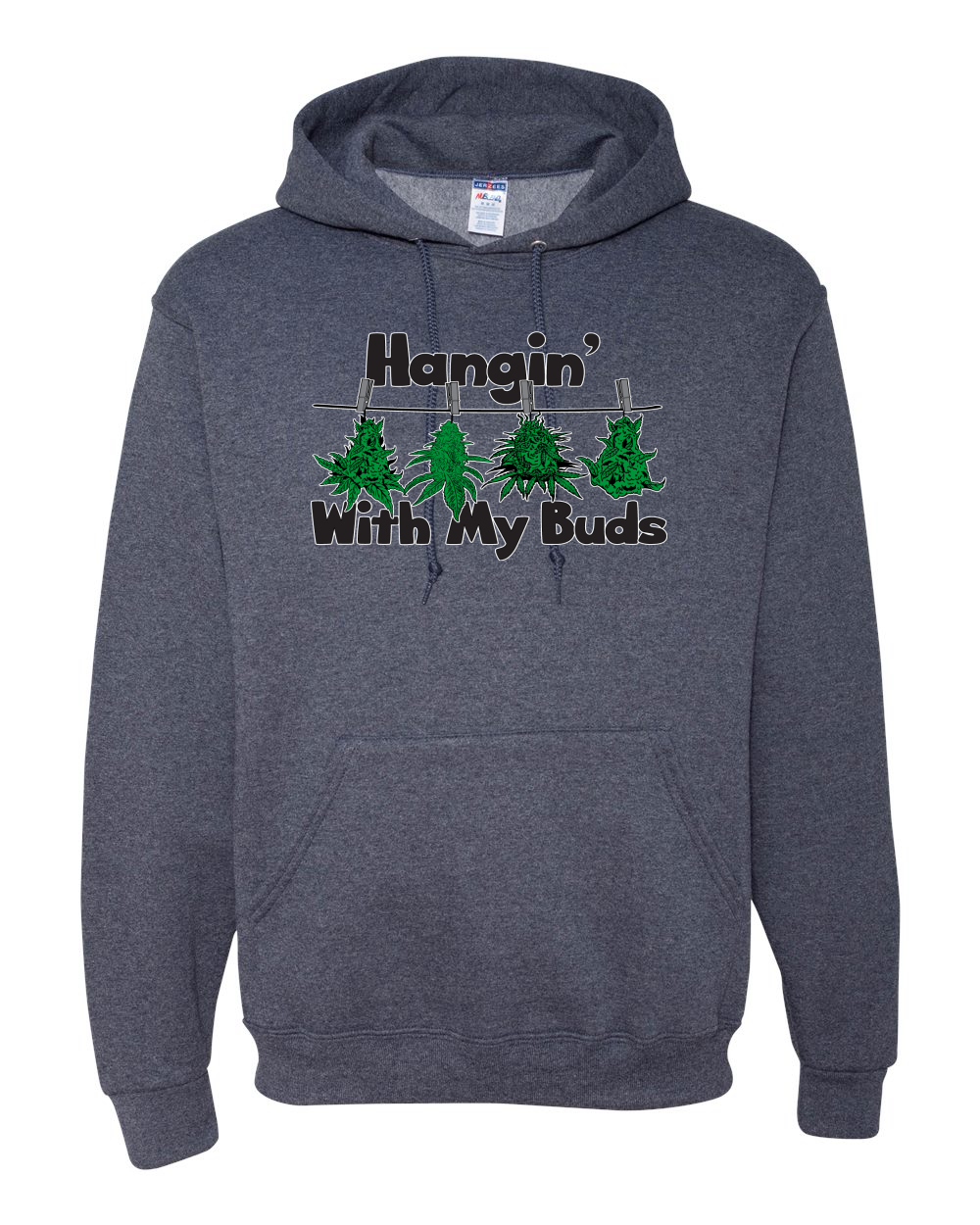 Sudadera con Capucha Hangin with My Buds THC Marihuana CBD Hierba Gráfica Unisex - Imagen 16 de 18