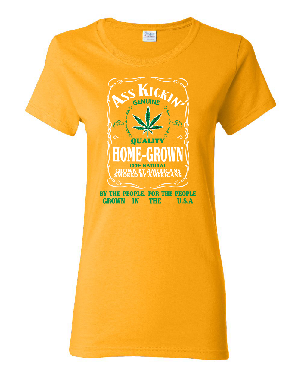 Camiseta gráfica Ass Kickin"" cultivada en casa calidad genuina hierba para mujeres - Imagen 16 de 17