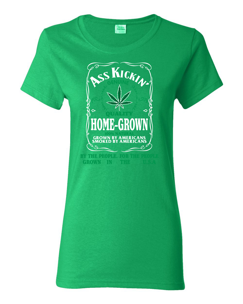 Camiseta gráfica Ass Kickin"" cultivada en casa calidad genuina hierba para mujeres - Imagen 7 de 17