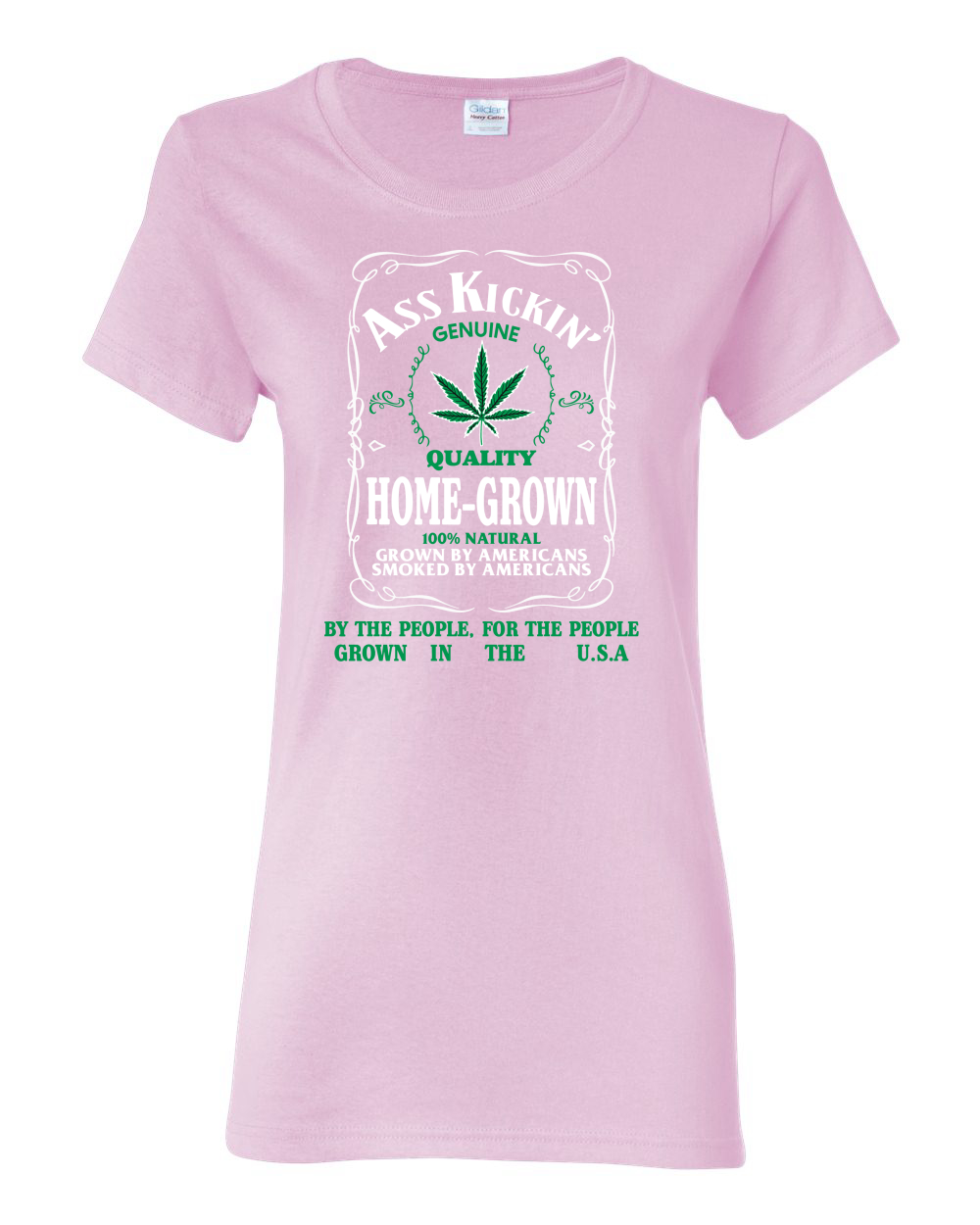 Camiseta gráfica Ass Kickin"" cultivada en casa calidad genuina hierba para mujeres - Imagen 8 de 17