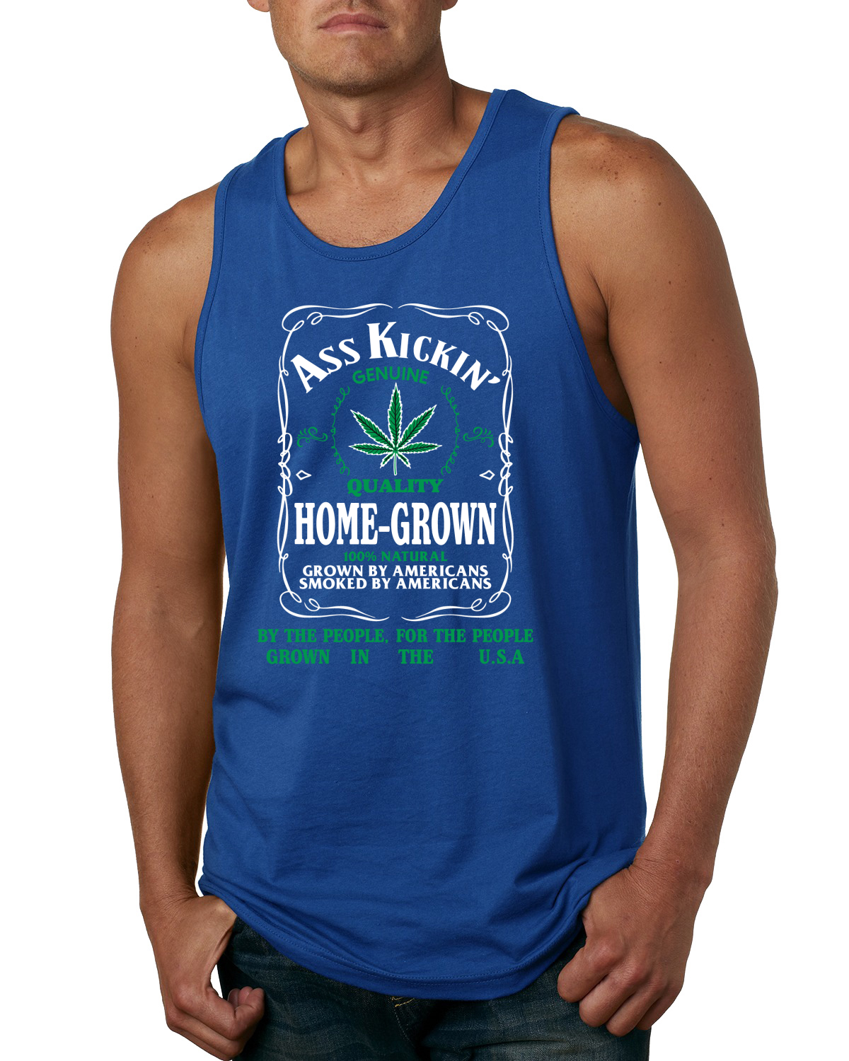 Ass Kickin"" hausgemachtes Originalqualität Unkraut Herren Tank Top - Bild 7 von 8