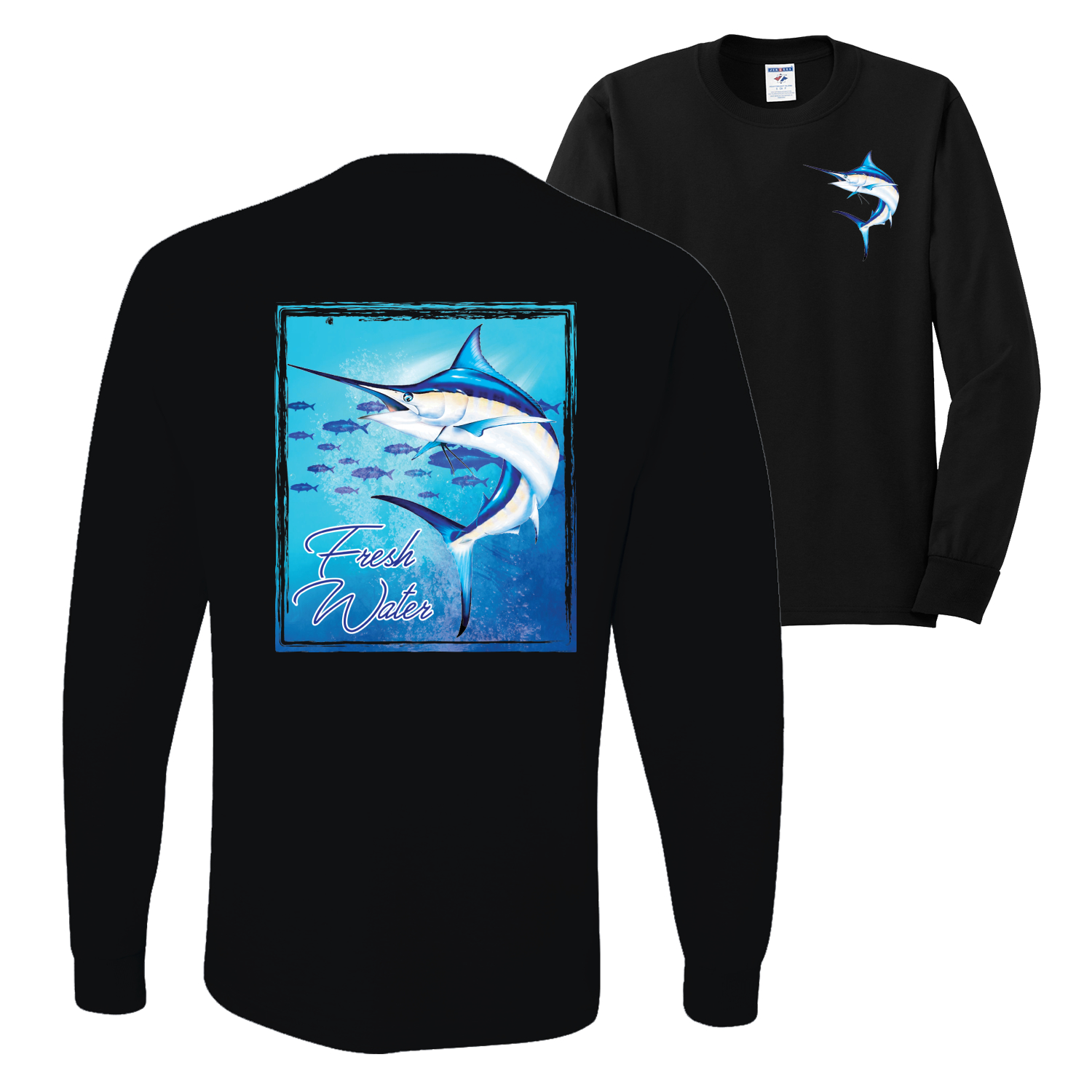 Fresh Water Swordfish Atlantic Pacific Fish Graphic Men Long Sleeve
