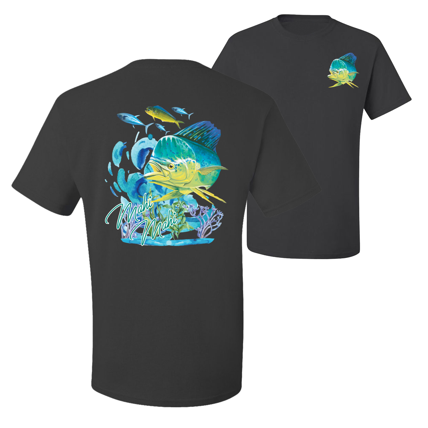 Classic Fresh Mahi Classic Nautical Fish Graphic Men Tshirt - Picture 4 of 25