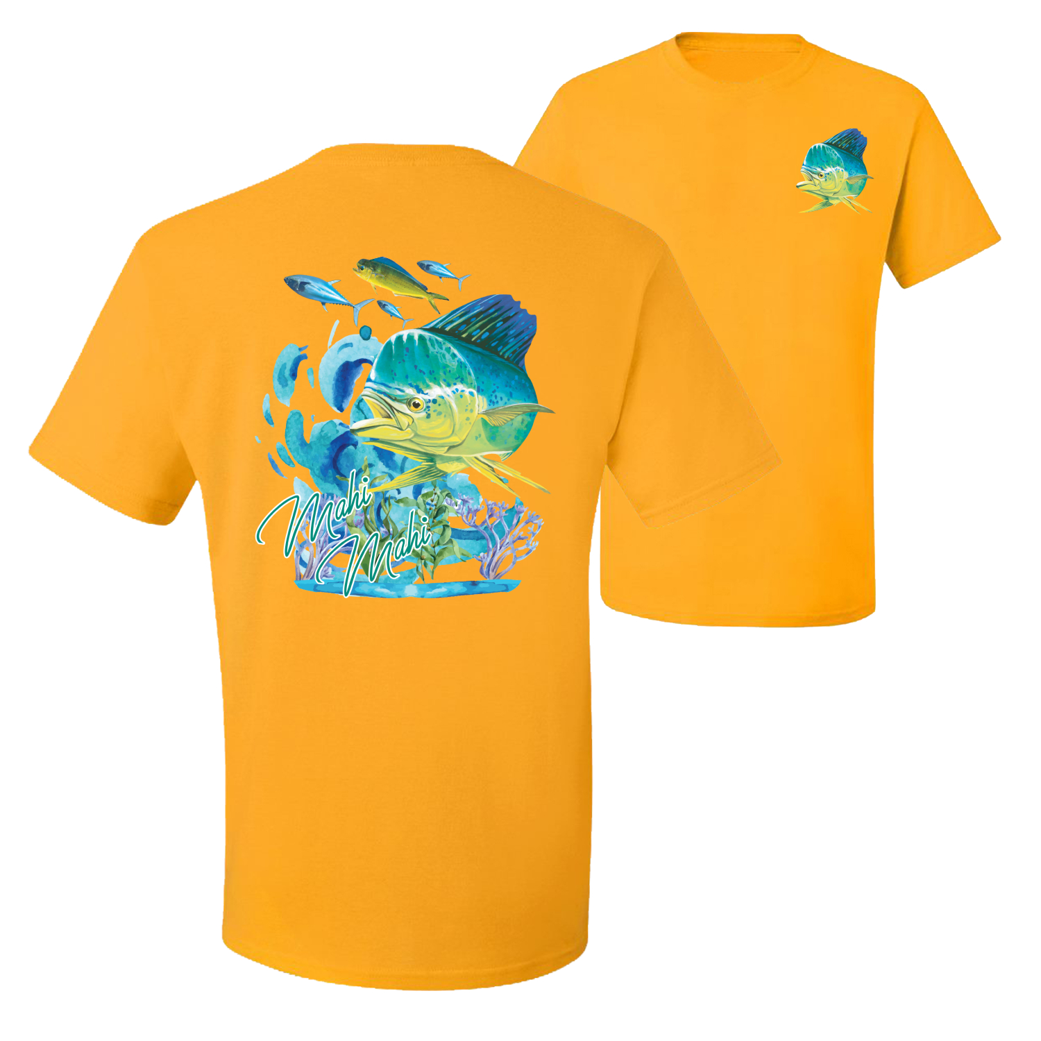 Classic Fresh Mahi Classic Nautical Fish Graphic Men Tshirt - Picture 6 of 25