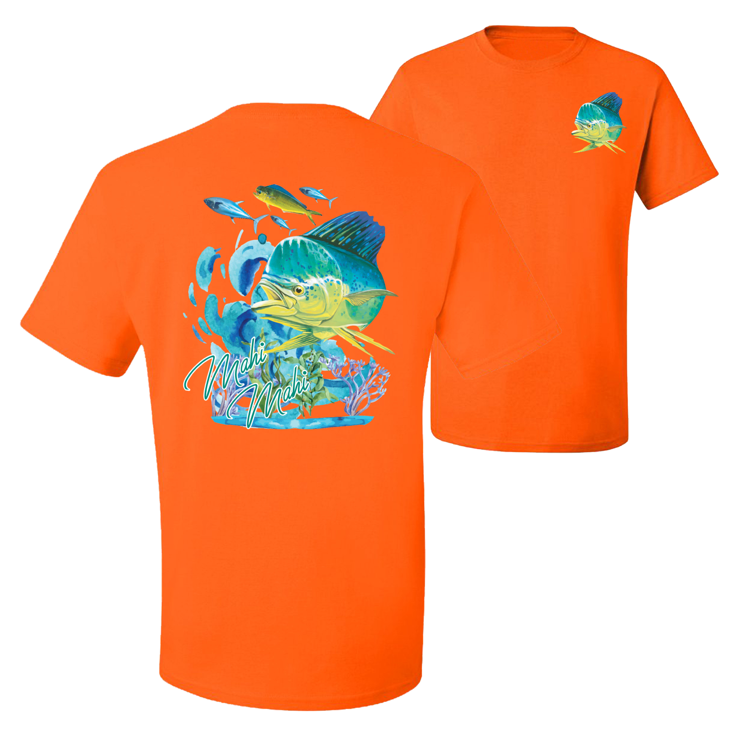 Classic Fresh Mahi Classic Nautical Fish Graphic Men Tshirt - Picture 17 of 25