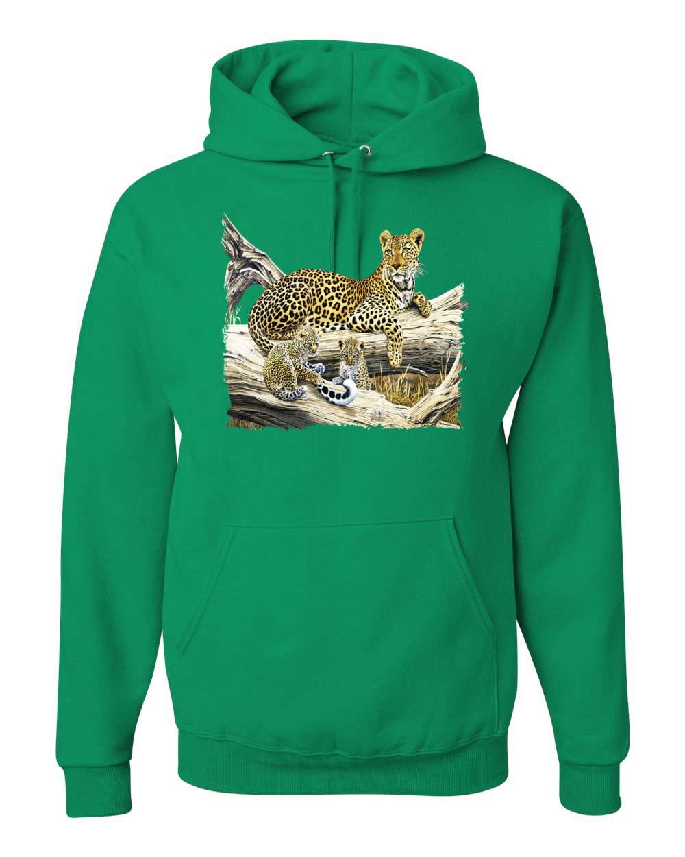 Wild Forest Spotted Cheetah Family Graphic Hoodie Sweatshirt - Picture 14 of 21