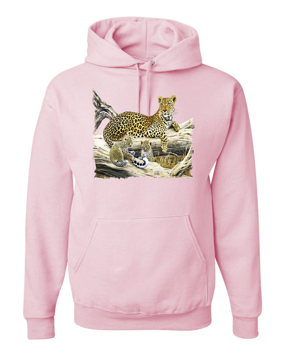 Wild Forest Spotted Cheetah Family Graphic Hoodie Sweatshirt - Picture 15 of 21