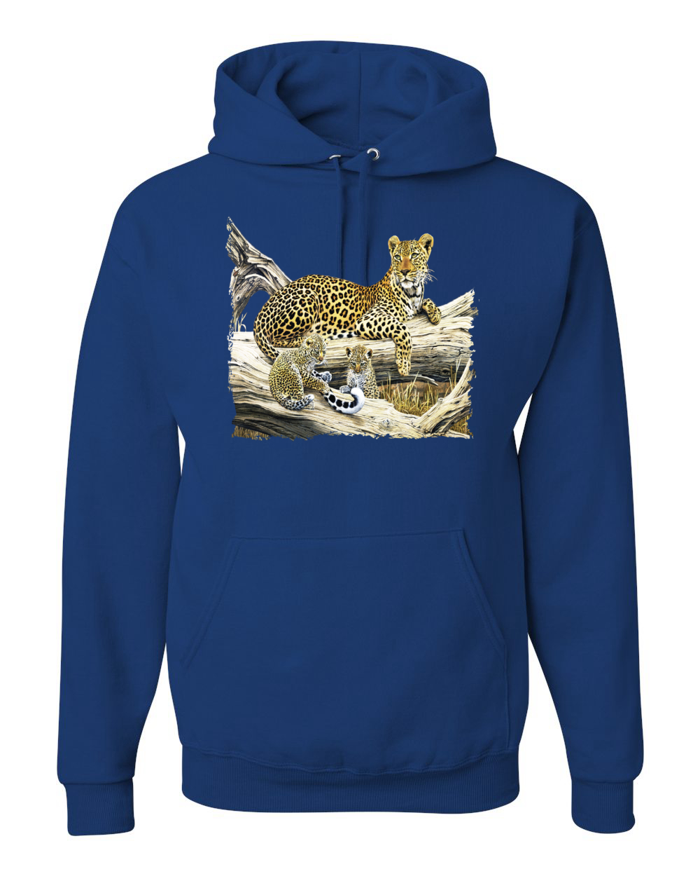 Wild Forest Spotted Cheetah Family Graphic Hoodie Sweatshirt