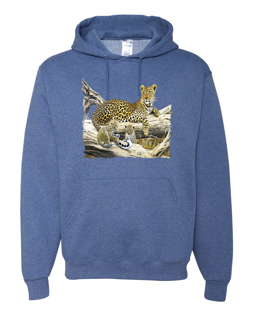 Wild Forest Spotted Cheetah Family Graphic Hoodie Sweatshirt - Picture 19 of 21