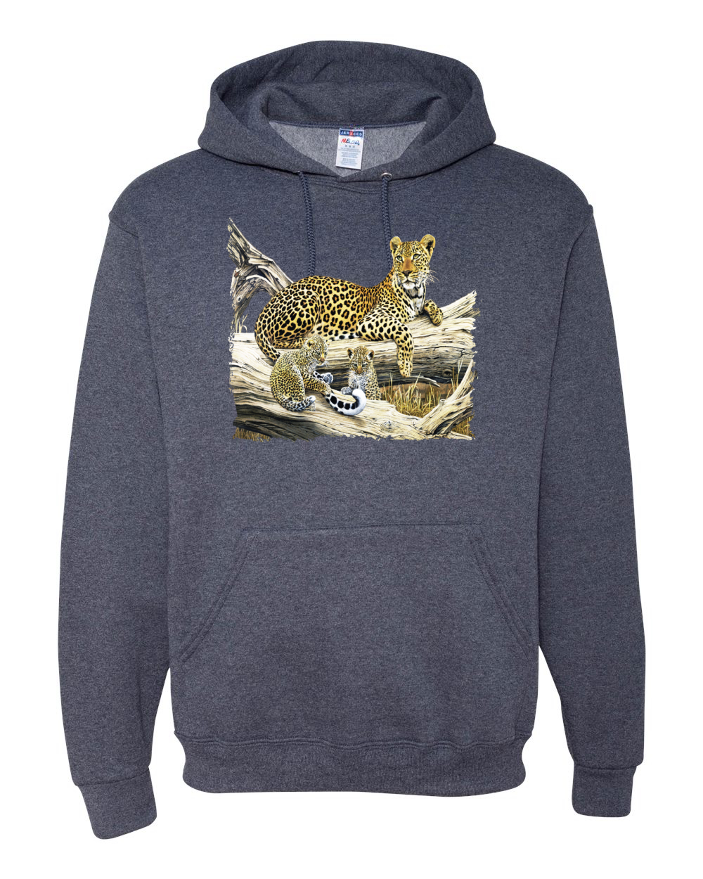 Wild Forest Spotted Cheetah Family Graphic Hoodie Sweatshirt - Picture 20 of 21