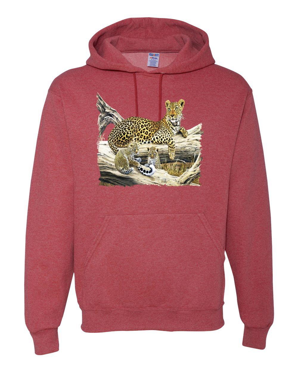 Wild Forest Spotted Cheetah Family Graphic Hoodie Sweatshirt - Picture 21 of 21