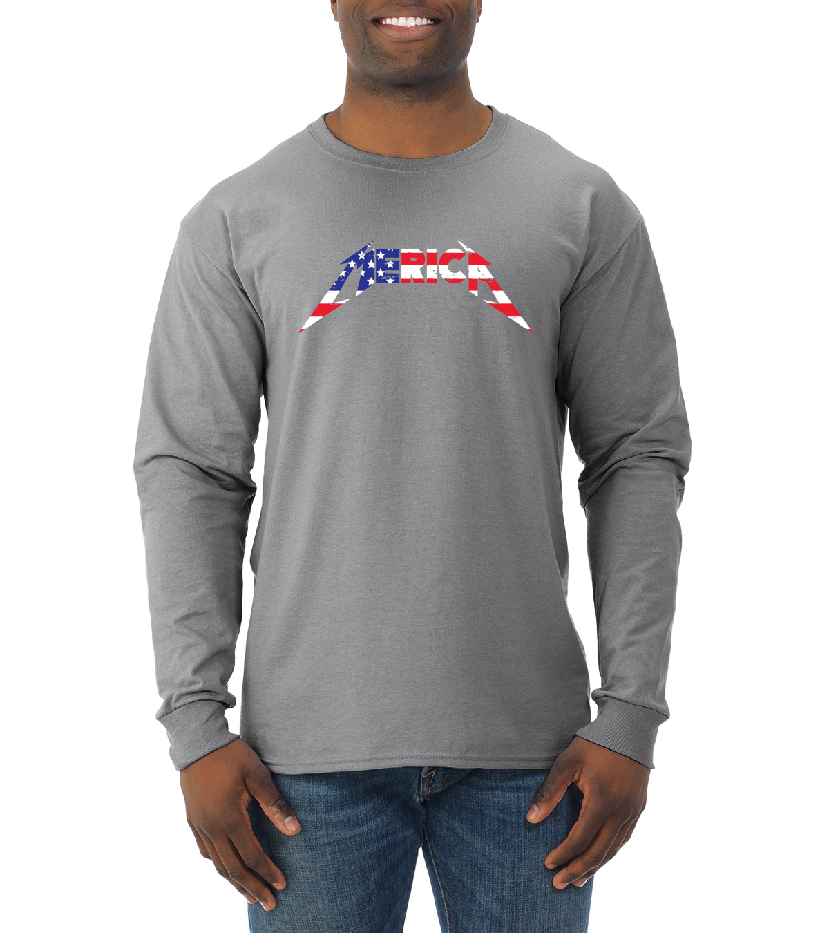 Camiseta para hombre America USA Metallica Lightning manga larga - Imagen 5 de 9