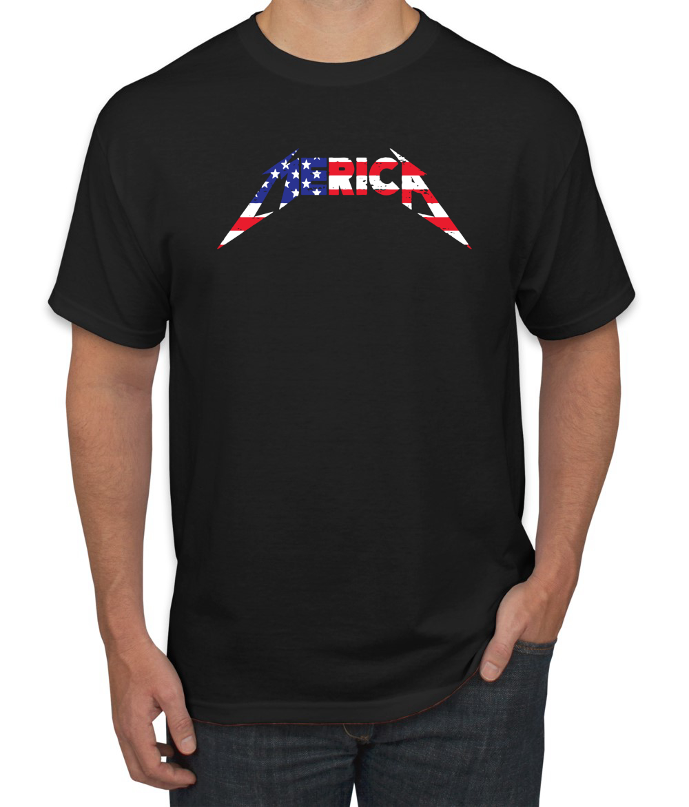 Camiseta gráfica para hombre America USA Metallica Lightning - Imagen 3 de 16