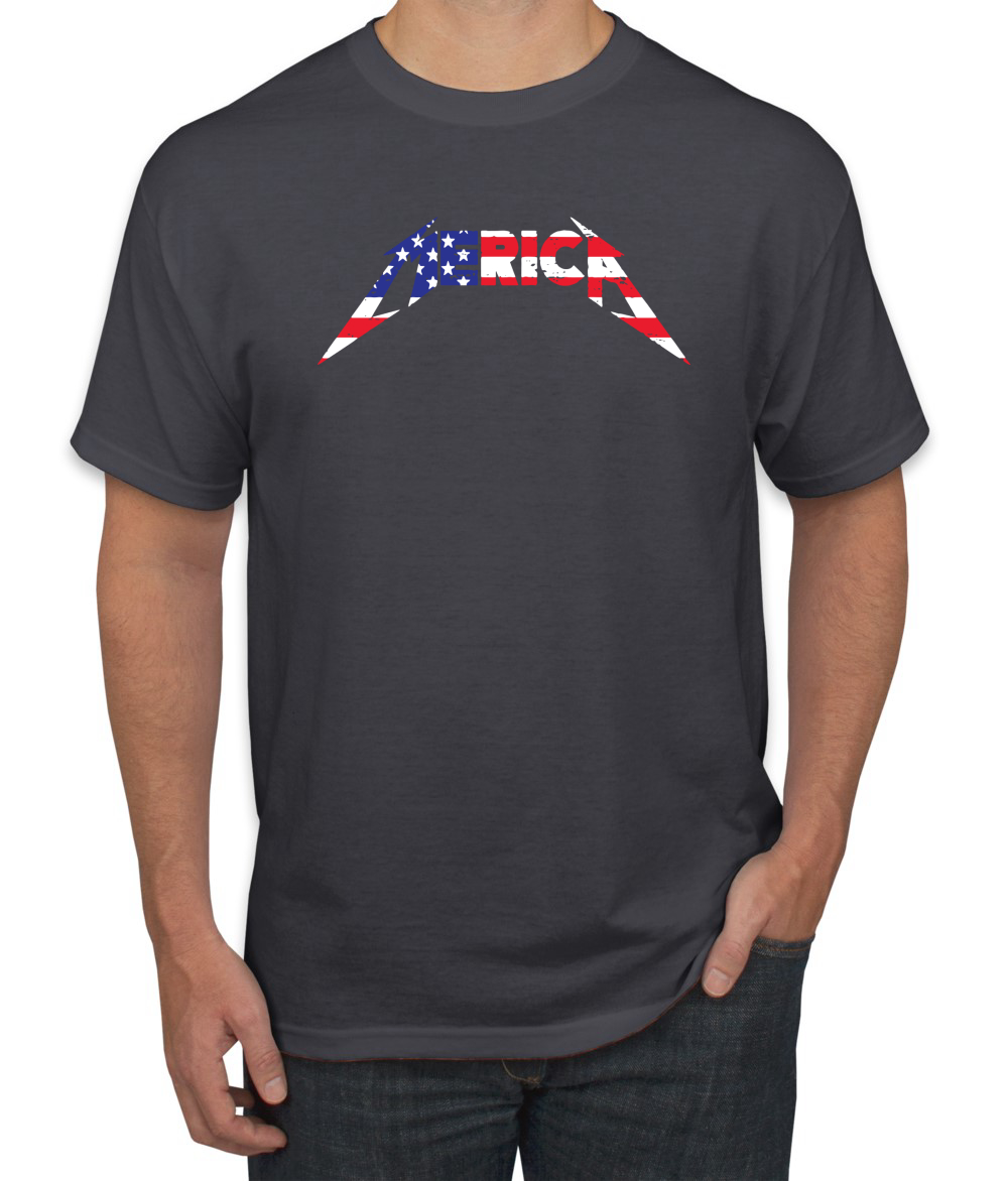 Camiseta gráfica para hombre America USA Metallica Lightning - Imagen 4 de 16