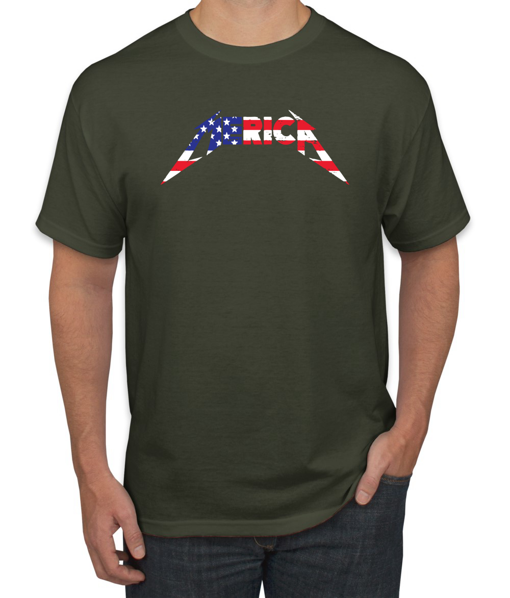 Camiseta gráfica para hombre America USA Metallica Lightning - Imagen 12 de 16