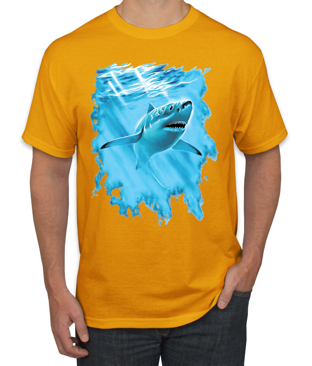 Swimming Shark Animals Men Graphic Tshirt - Picture 7 of 23