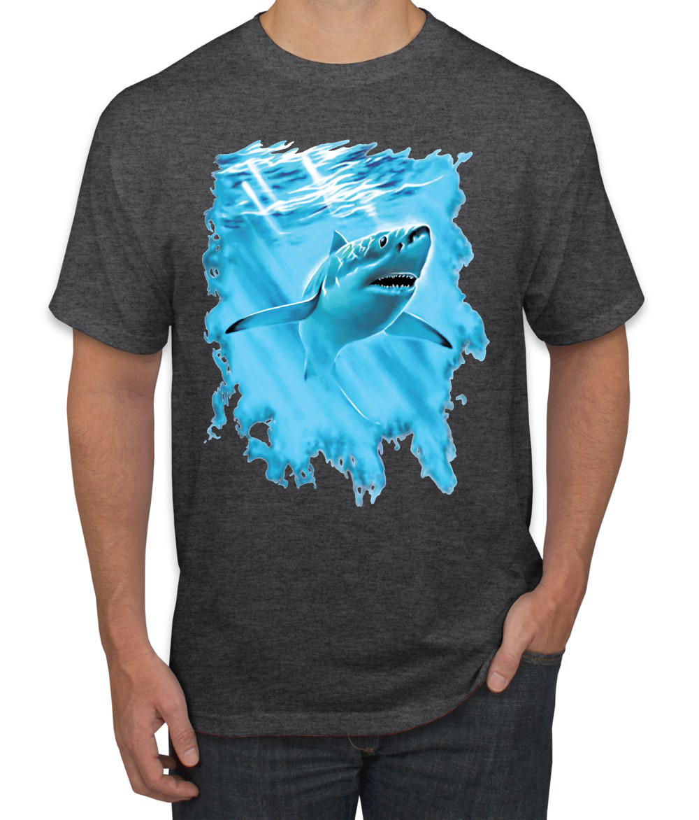 Swimming Shark Animals Men Graphic Tshirt - Picture 8 of 23