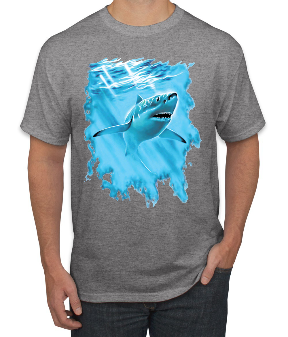 Swimming Shark Animals Men Graphic Tshirt - Picture 9 of 23