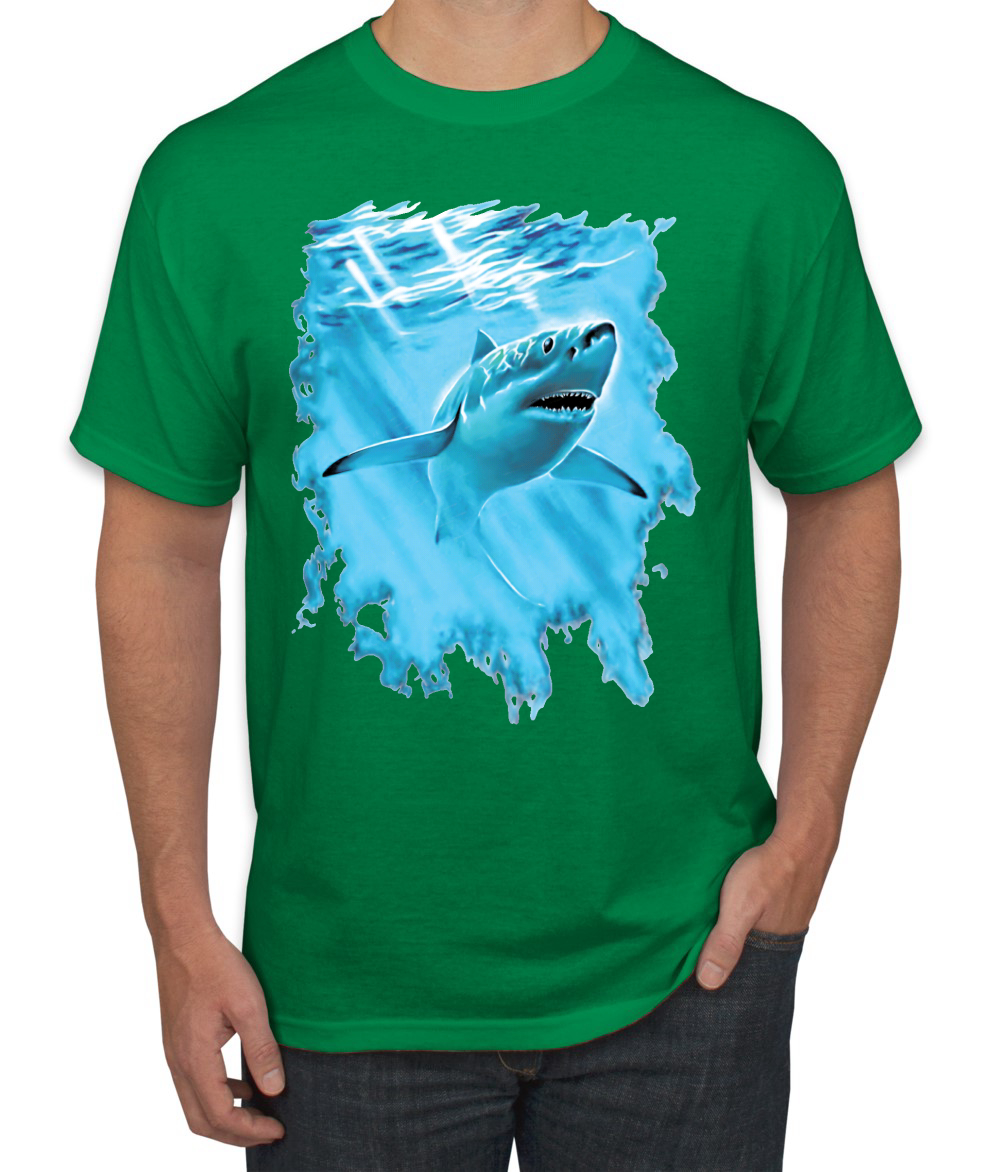 Swimming Shark Animals Men Graphic Tshirt - Picture 10 of 23