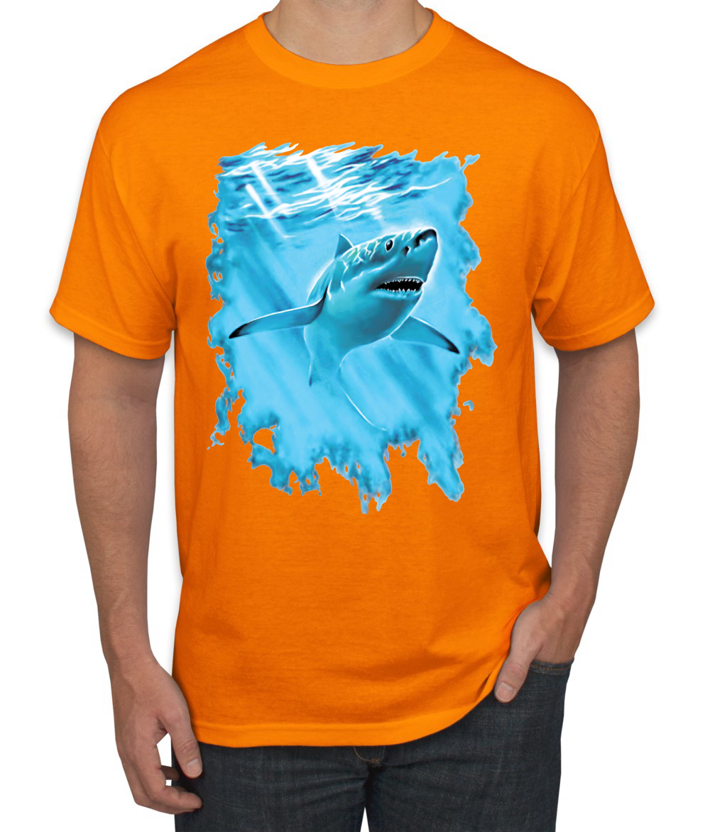 Swimming Shark Animals Men Graphic Tshirt - Picture 16 of 23