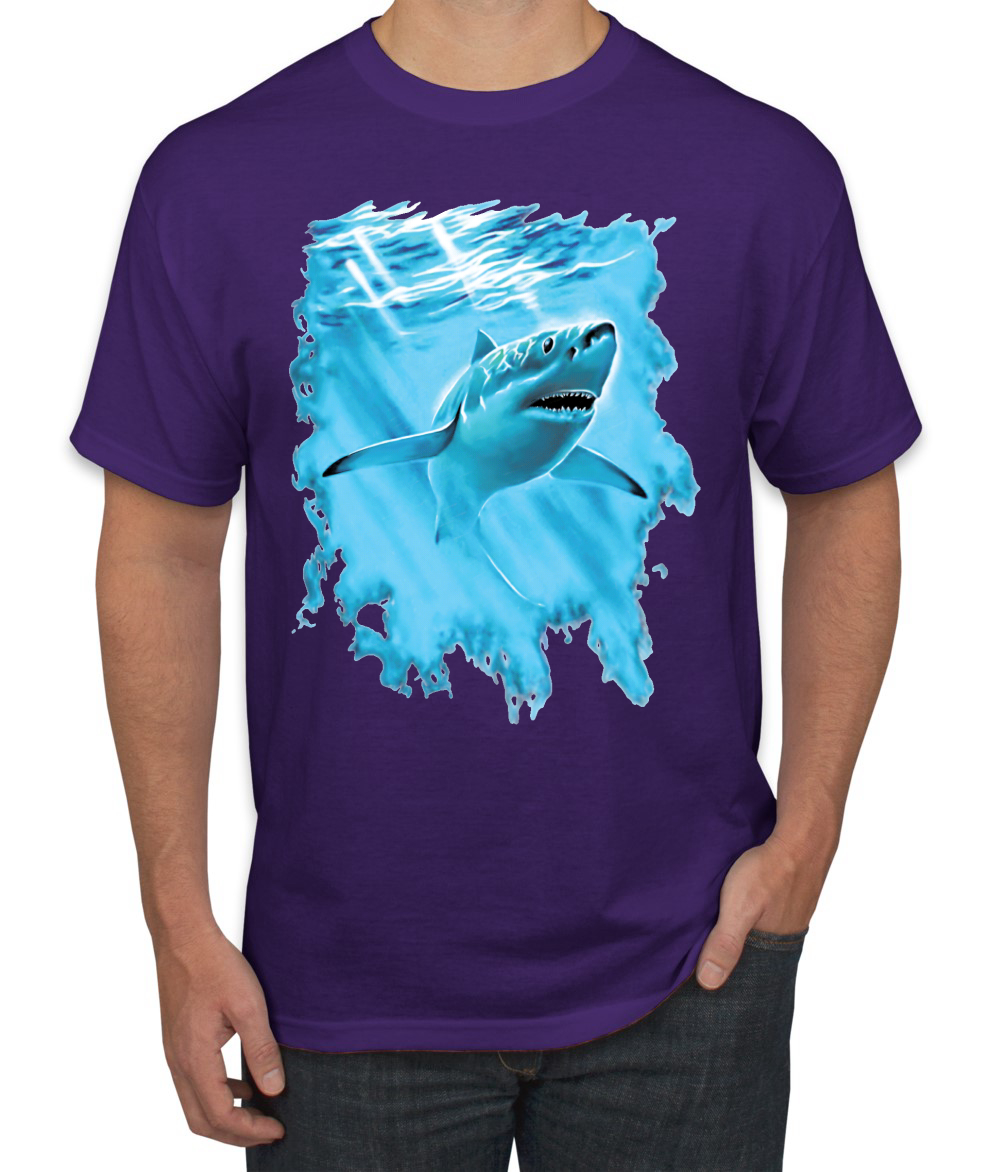 Swimming Shark Animals Men Graphic Tshirt - Picture 17 of 23